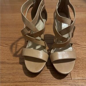Jessica Simpson Tan Strappy Heels